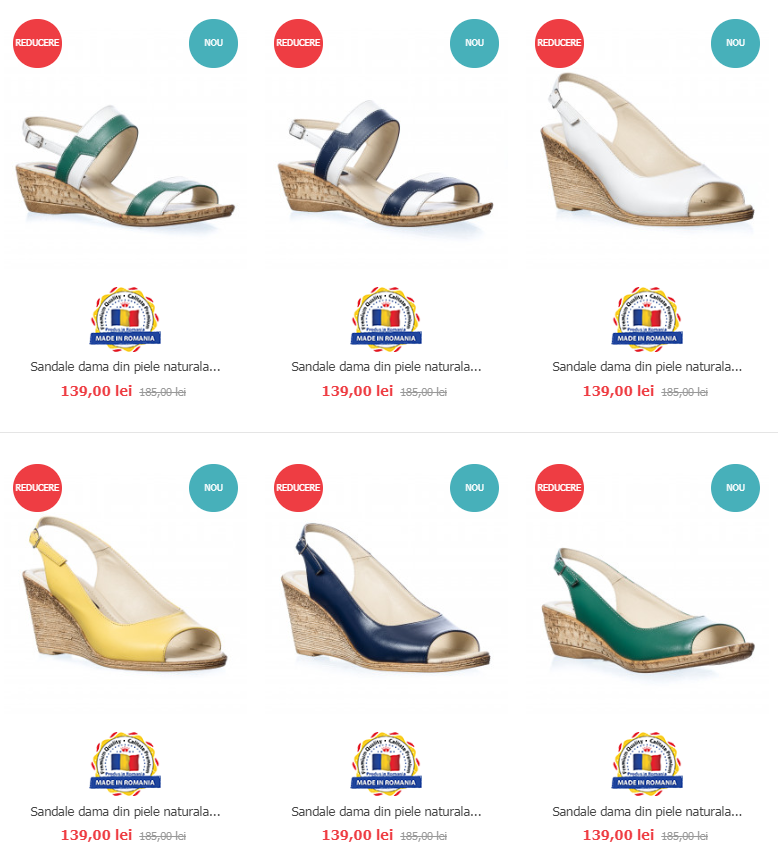 sandale piele