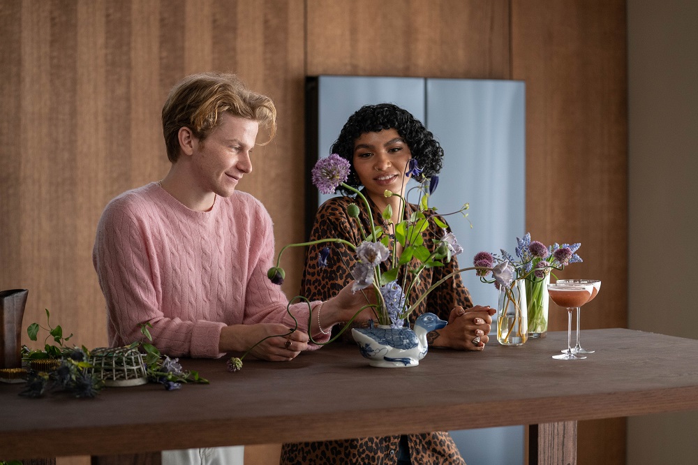 Flynn McGarry(left) and Sophia Roe discuss decorations for a Bespoke-inspired dinner party (2)