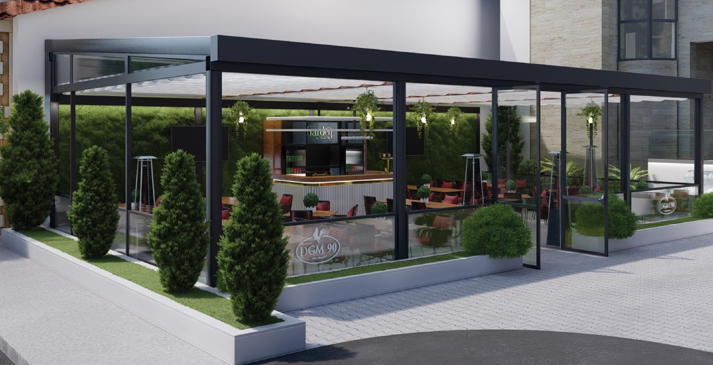 Pergola retractabila